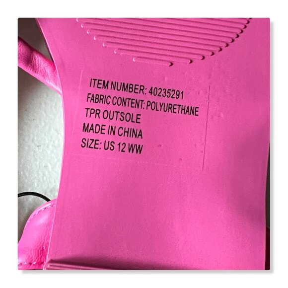 Torrid WW Strappy Fuschia Sandal Sz 12 NWT - Picture 10 of 11